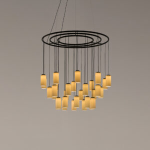 Cirio Chandelier M - White Porcelain